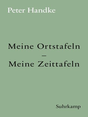 cover image of Meine Ortstafeln – Meine Zeittafeln